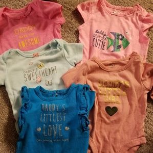 5 Baby girl onesies